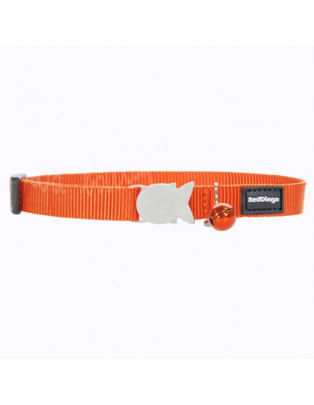 Collier Red Dingo uni orange pour chat