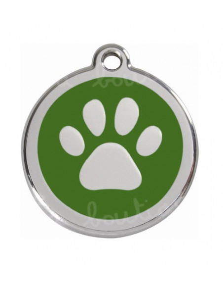 Médaille pour chat "Patte de chat" 2cm Red Dingo