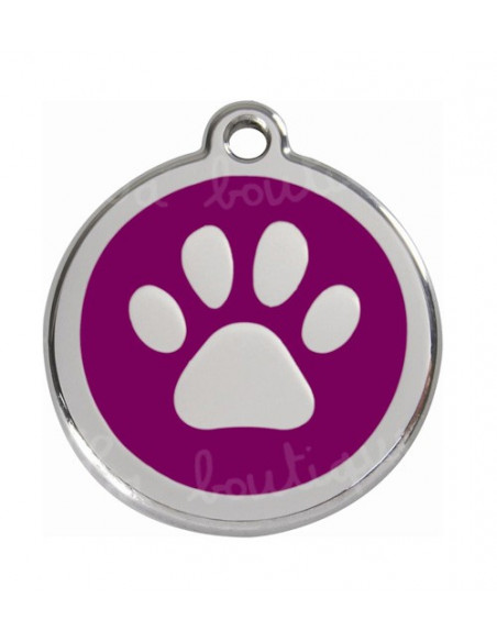 Médaille violette avec patte de chat