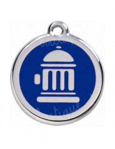 Médaille Chat Borne Incendie 2cm Bleu Marine RED DINGO