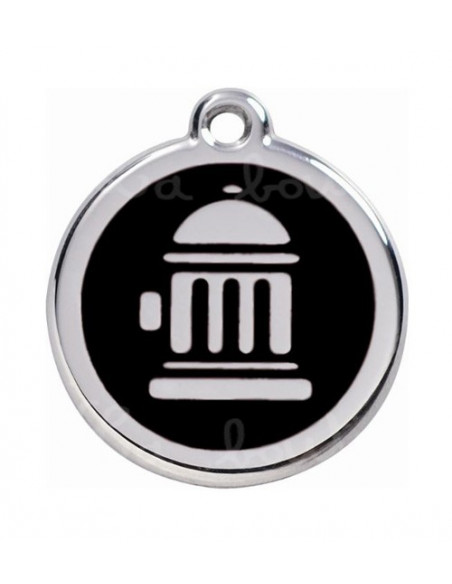 Médaille Chat Borne Incendie 2cm noir RED DINGO