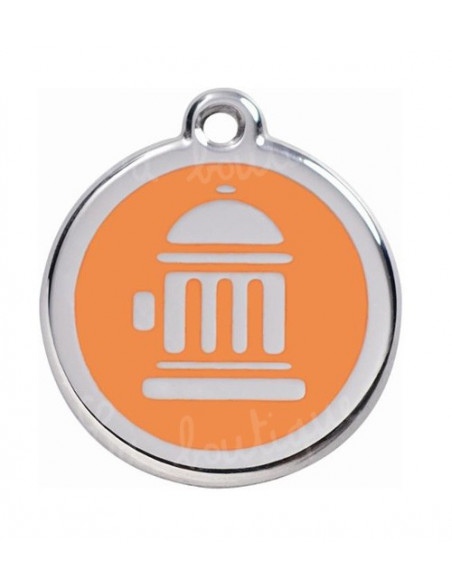 Médaille Chat Borne Incendie 2cm orange RED DINGO