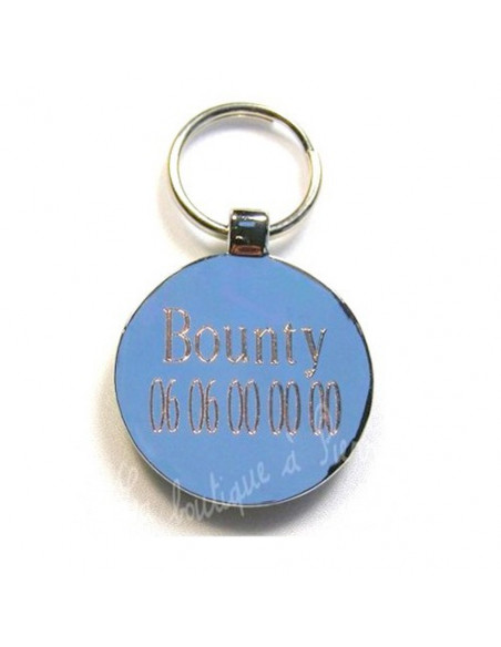 La Boutique à Pierrot  - Médaille pour chat  avec paillettes 2,5cm