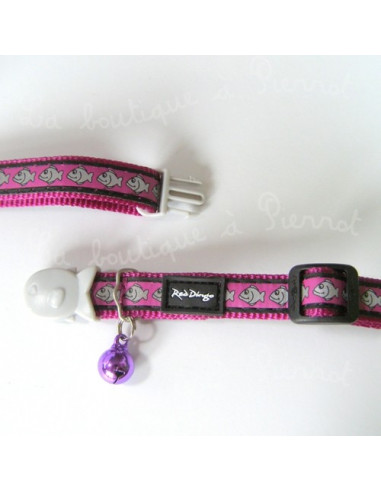 Collier pour chat avec poissons...