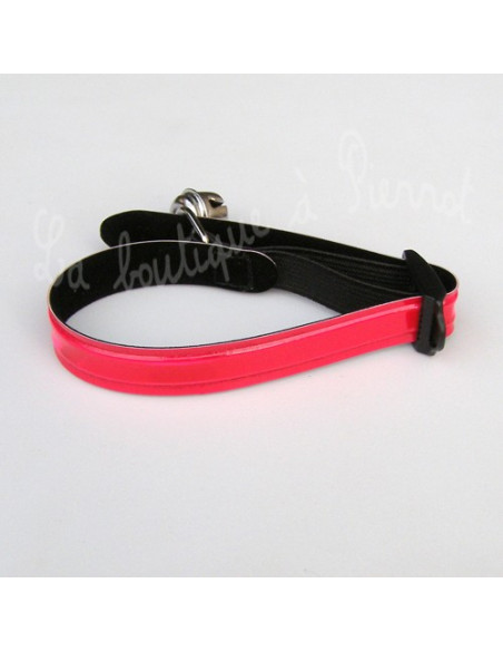 Collier Martin Sellier rouge avec bande réfléchissante pour chat