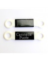 Support blanc et Plaque gravée pour collier chat