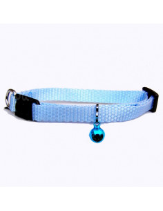 Collier Martin Sellier bleu ciel pour chat