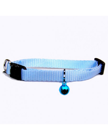 Collier Martin Sellier bleu ciel pour chat
