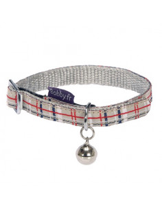 Collier pour chat écossais beige