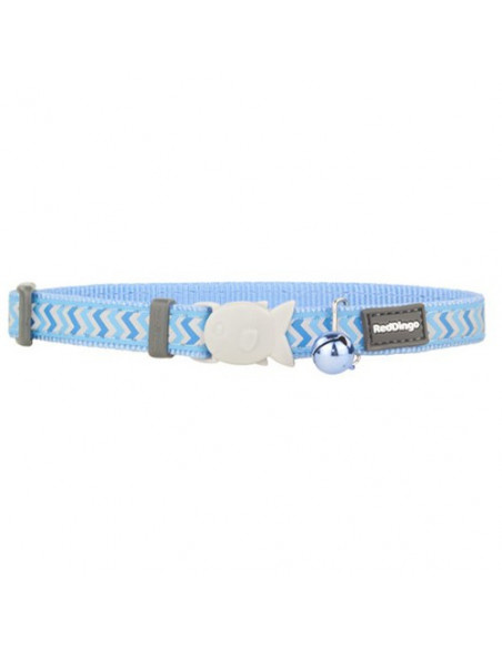 Collier pour chat Red Dingo réfléchissant Ziggy bleu
