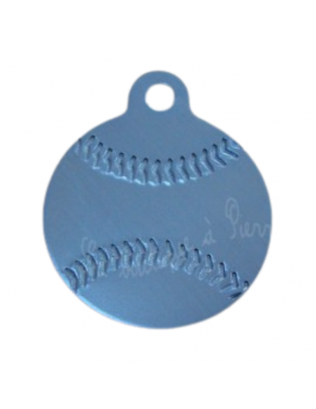 Médaille pour chien Base Ball 3cm en Alu - La Boutique à Pierrot