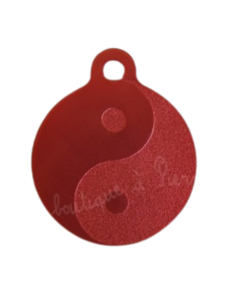 Médaille gravée pour chien, Yin Yang 30mm - La Boutique à Pierrot