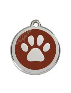 Petit patte 2cm marron en acier