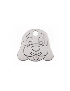 Médaille pour chien red dingo 2,2 x 2cm, tête de chien en acier