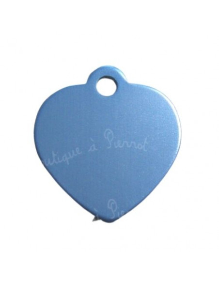 Médaille Cœur Alu pour chat, taille 2,7x2,5cm - La Boutique à Pierrot