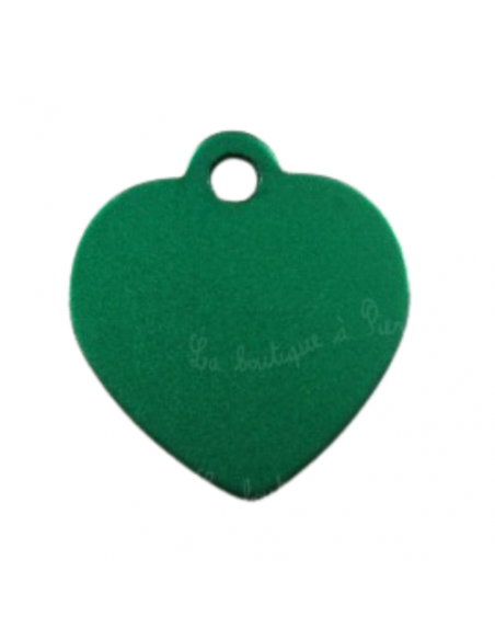 Médaille Cœur Alu pour chat, taille 2,7x2,5cm - La Boutique à Pierrot