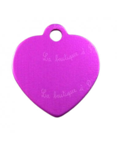 Médaille pour chien Grand Cœur en Alu - La Boutique à Pierrot