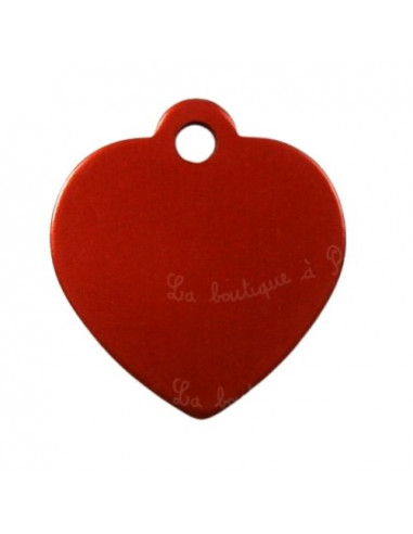Médaille pour chien "Coeur" Alu 3,5cm...