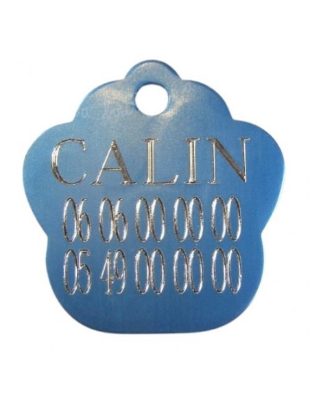 Médaille Patte de chien Alu 35 x 33mm - La Boutique à Pierrot