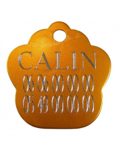 Médaille Patte de chien Alu 35 x 33mm - La Boutique à Pierrot
