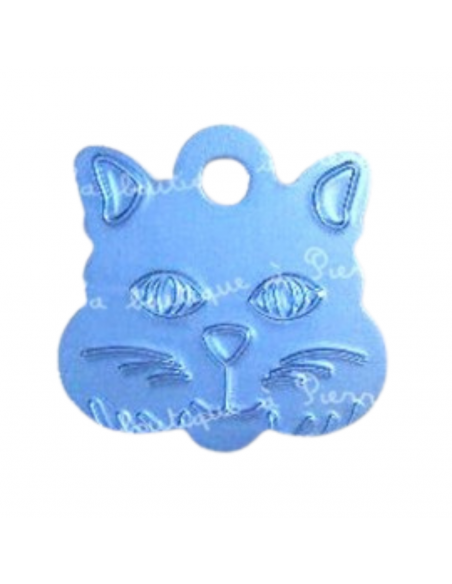 Médaille gravée tête de chaton en Alu - La Boutique à Pierrot -
