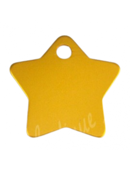 Médaille Etoile en alu pour chien 2,7 cm x 2,6 cm - La Boutique à Pierrot