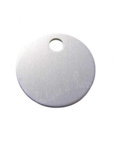 Médaille pour chien "Ronde 3,2cm" Alu