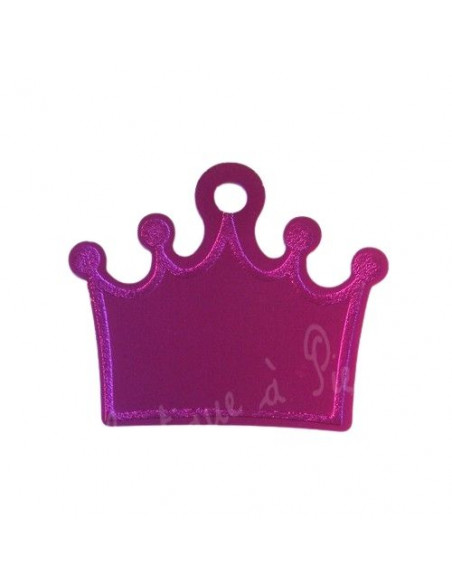 Médaille d'identité pour chien Couronne - La Boutique à Pierrot