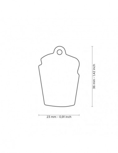 Médaille Food Frites pour chien...