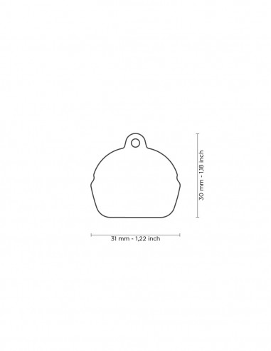 Médaille Food  Hamburger pour chien...