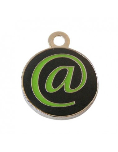 Médaille gravée pour chat Arobase de 20mm - La Boutique à Pierrot