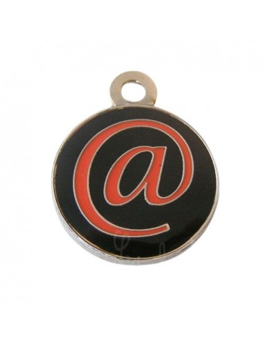 Médaille gravée pour chat Arobase de 20mm - La Boutique à Pierrot