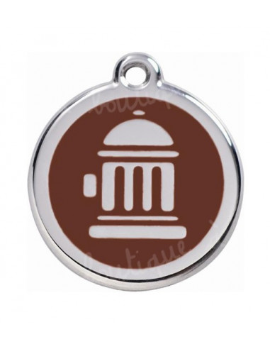 Médaille pour chien Red Dingo pompier 3cm - La Boutique à Pierrot
