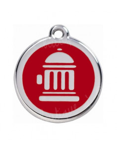 Médaille pour chien Red Dingo pompier 3cm - La Boutique à Pierrot