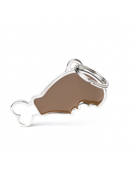 Médaille chien en forme de poulet - La Boutique à Pierrot