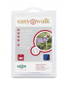Harnais et Laisse Easy Walk Bleu pour Chat PetSafe