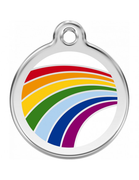 Médaille pour chien Red Dingo Arc en ciel 3cm