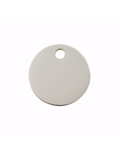 Petite Médaille forme ronde en acier  RED DINGO  2cm