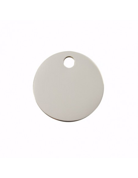 Petite Médaille forme ronde en acier  RED DINGO  2cm