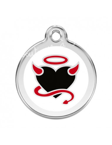Médaillon pendentif Red Dingo Diable de 3cm chien
