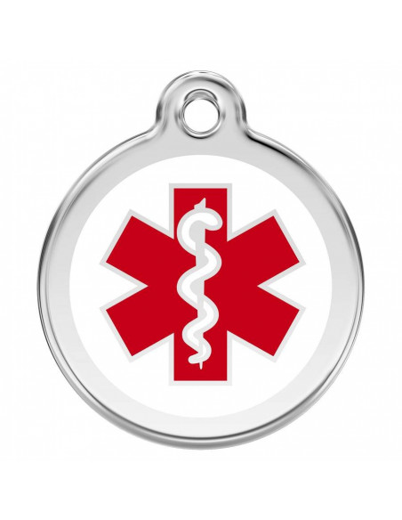 Médaille pour Chien Red Dingo modèle Médical 2cm