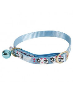 Collier pour chat bleu ciel avec motif Ladycat, Doogy