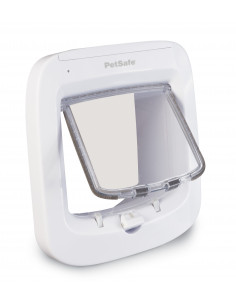 Chatière avec puce électronique en blanc