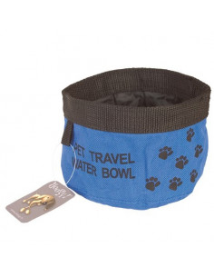 La Boutique à Pierrot - Gamelle de poche pliable bleue pour chien Doogy