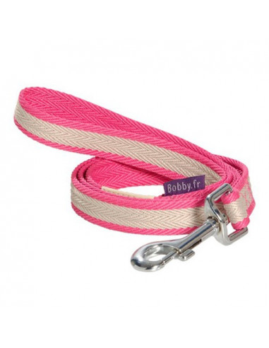 Laisse rose Bobby Cute