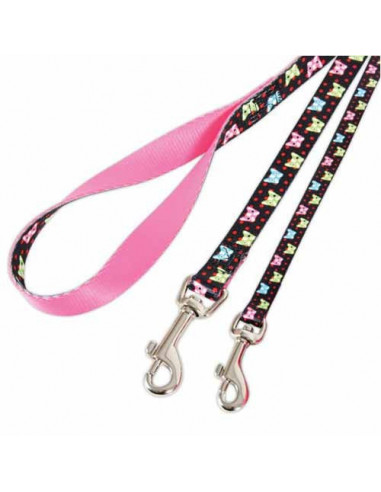 Laisse noire avec motifs Candy Zolux