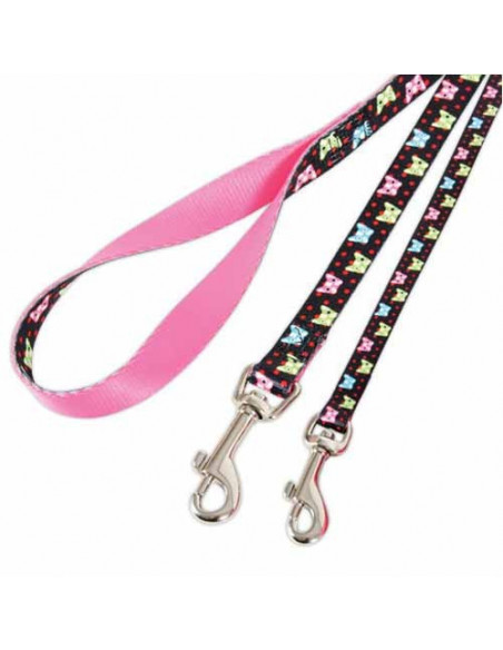 Laisse noire avec motifs Candy Zolux