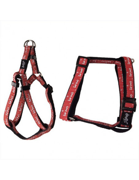 Harnais pour chien Doogy Good Dog rouge