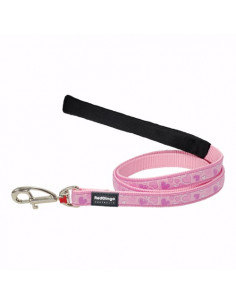 Laisse rose avec cœurs Red Dingo Breezy