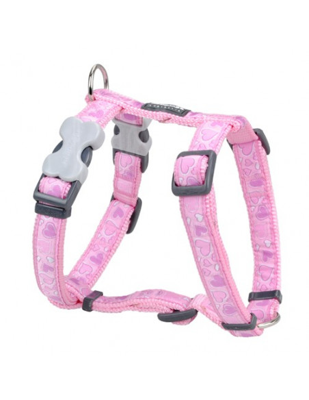 Harnais pour chien Red Dingo breezy rose